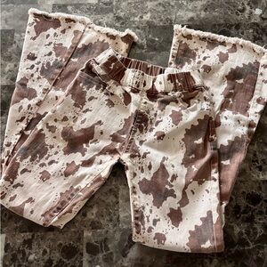 Kids Cow Print Jeans